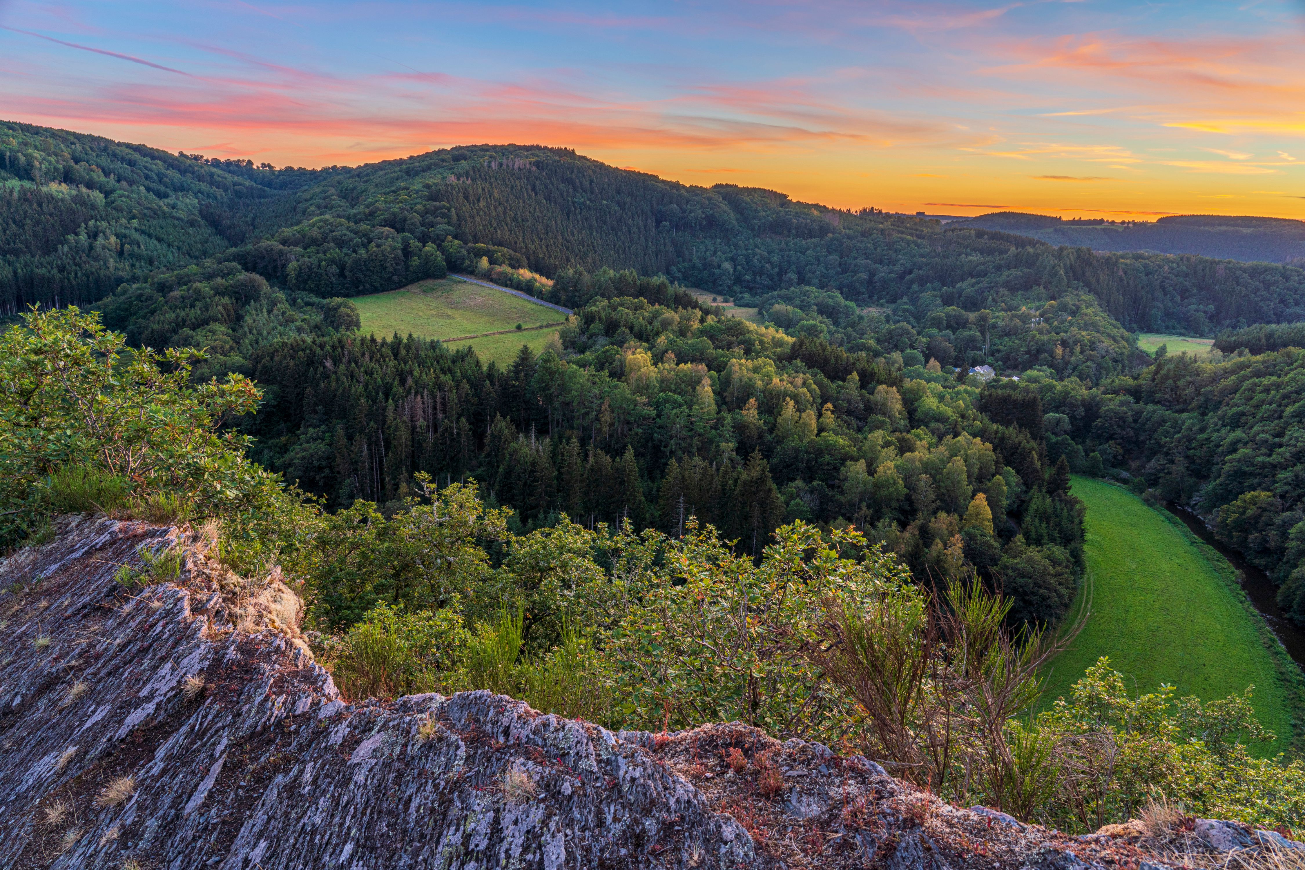 Coucher de soleil Boulaide point de vue 